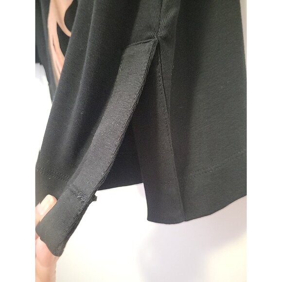 Chico's 3 Swirl V-Neck Tunic Pima Cotton Black Burgandy Green XL NWT - Picture 4 of 6